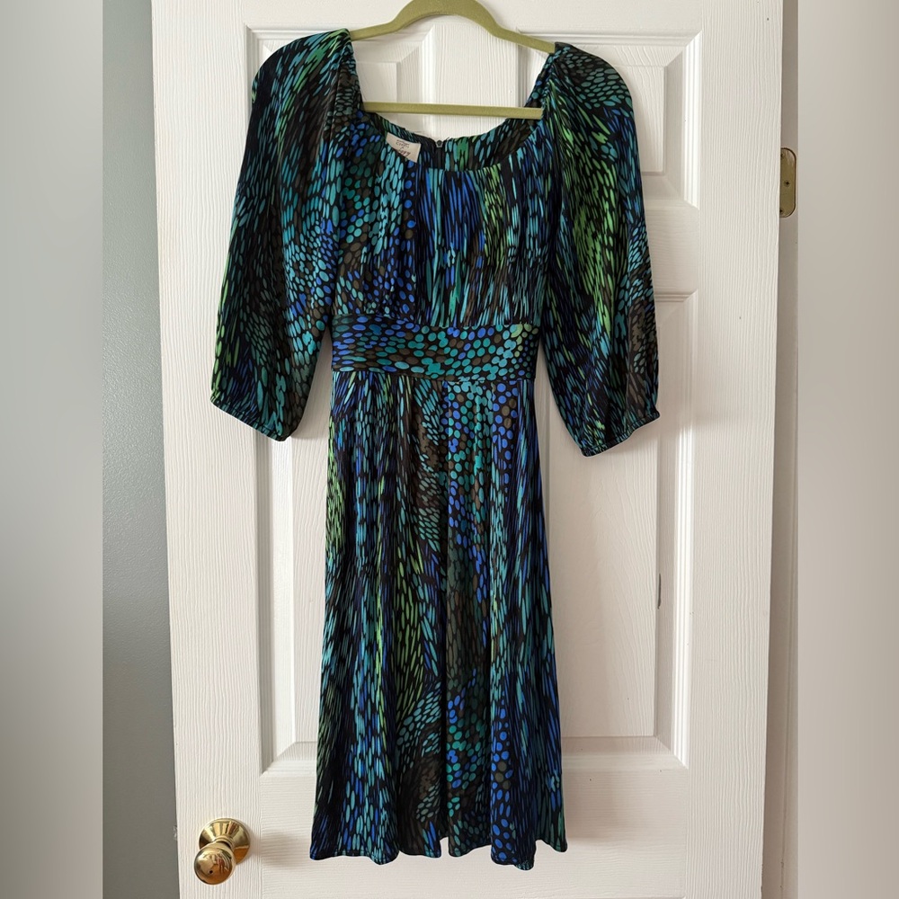 Suzi Chin for Maggy Boutique Multicolor Long Sleeve Dress
